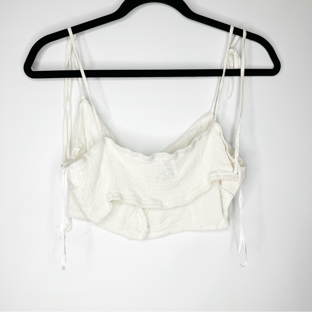 Princess Polly Sadie White Button-Up Women's Top - Picture 3 of 5